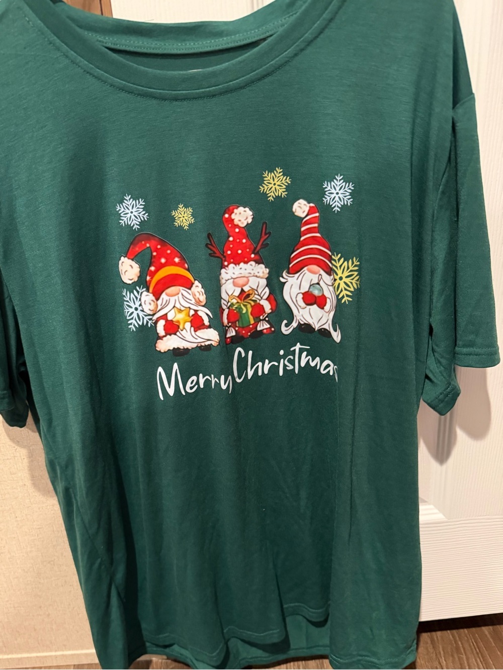 Green Christmas Gnome‎ Tee - Merry Christmas